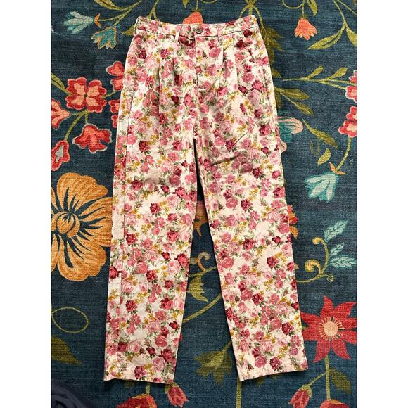 Teddy Fresh Pleated Floral Trouser Jeans Size 29 - Picture 2 of 8